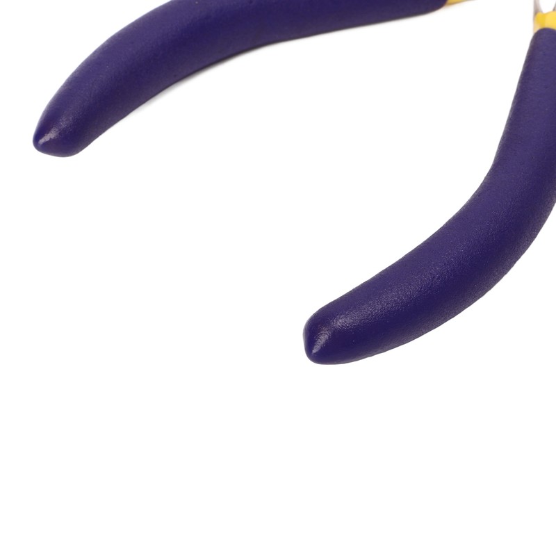 Flat Nose Pliers Blue Handle Double Spring Structure Carbon Steel