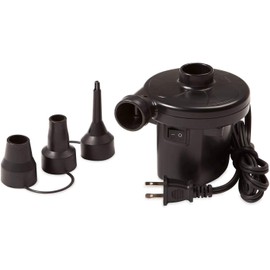 Electric Air Pump, Air Mattress Pump for Inflatable Couch Bed Pool Boat Raft Toys Swimming Ring, Portable Quick Inflator/Deflator Air Pump with 3 Nozzles, AC 110V