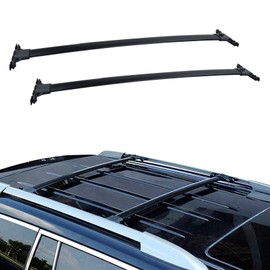 CARMOCAR Roof Rack Cross Bars Replacement for Toyota Highlander 2008 2009 2010 2011 2012 2013,Factory Style Top Cargo Roof Racks Cross Trail Bars - Canoe Kayak Snowboards skis Bikes