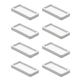 Wagner QuickClick® Plastic Gliders, Furniture Glides, Chair Glides, Set of 8 Replacement Gliders, Interchangeable, Plastic Hyper, 32 x 15 mm for Base 32 x 15 mm, Made in Germany, 15791700