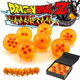 Banpresto New 7pcs JP Anime DragonBall Z Stars Crystal Ball Collection Set with Gift Box