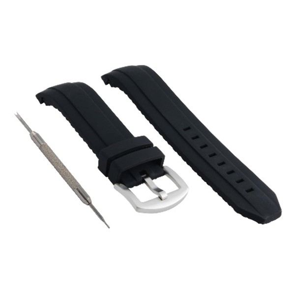 Ewatchparts 22mm Curve Rubber Band Strap Compatible With Seiko 200M