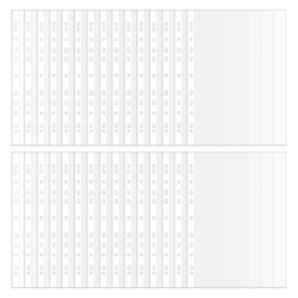 A4 Clear Plastic Sleeves - 100 Pack 11-Hole Punch Pockets, Top Opening Poly Pocket Sheet Protectors, Ring Binder Folders Inner Pages, Extra Strong Plastic File Cover Sleeves for Documents Receipts 4c