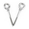 QWORK® Eye Bolt with Wood Thread M8 x 80 mm