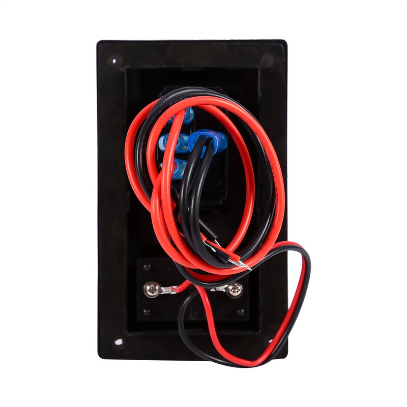 12V DC Marine Boat Voltmeter LED Dual Battery Test Panel