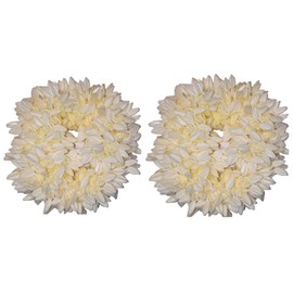 Pam Herbals Gajra Hair Accessory - Mogra Jasmine Scented Hair Bun Band for Weddings and Festivals (Pack of 2)