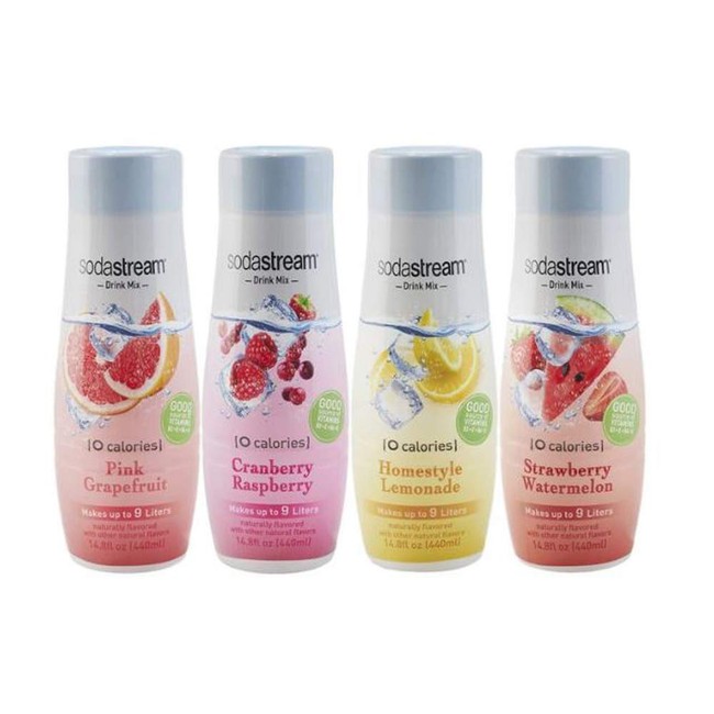 Sodastream Flavor Drink Mix Variety Set! No High-Fructose Corn Syrup, Alcohol Free & 0 Calories! Enhance The Taste Of Your Ordinary Water! Choose From Mix, Diet, Classics or Mocktails! (Mix)