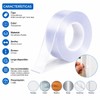 3 piezas Ivy Grip Tape Cinta Doble Cara Transparente, Reutilizable,
