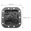 JCBIZ 2pcs Black 82x77mm Recessed Butterfly Twist Catch 3.2x3 Inch