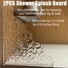 HOMUS Shower Splash Guard 2-Pack, Self-AdhesiveAcylic Bathtub Water Guards for
