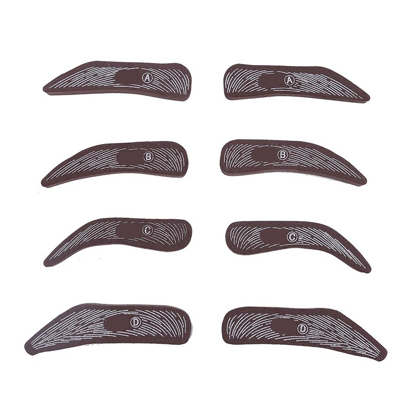 Eyebrow Makeup Waterproof Definition Brow Stencil Stamp Tattoo Cosmetic Tool