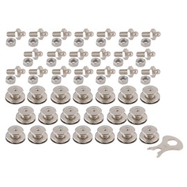 New Marine Loxx Set of 20 Tops + Threaded Screws M5 x 10 + Key