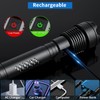 Super Bright LED Flashlight, 6000 High Lumens Rechargeable Flashlights with