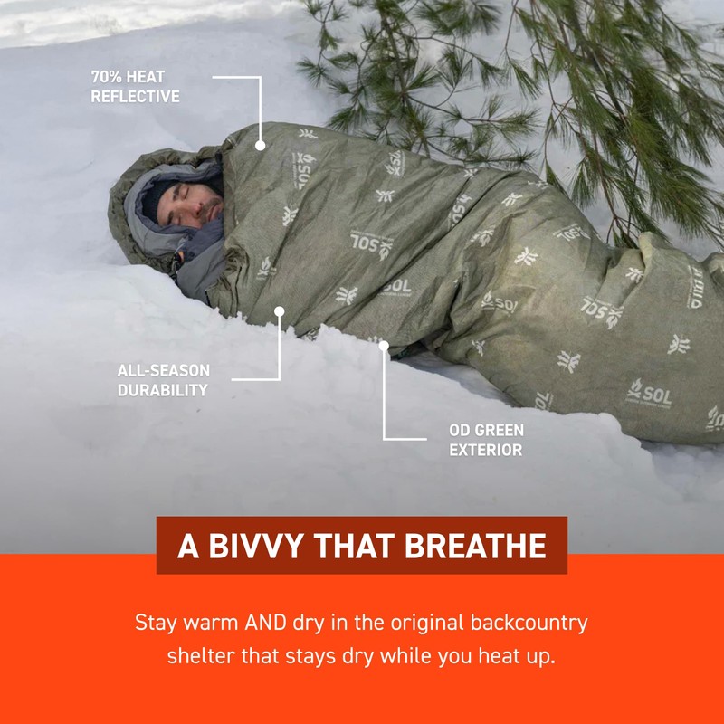 SOL Escape Bivvy with Hood - Emergency Preparedness Blanket -