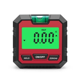 Domary Digital Electronic Level and Angle Gauge, Angle Finder with Bubble Level and Magnetic Base, Digital Inclinometer Angle Measuring Tool for Woodworking, Construction and Machinery