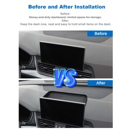 CDEFG Center Console Dashboard Storage Box for 2021 2022 2023 2024 Q5 10.1-Inch Screen Compatible with Q5 Accessories 2024 Behind-Screen Dash Organizer