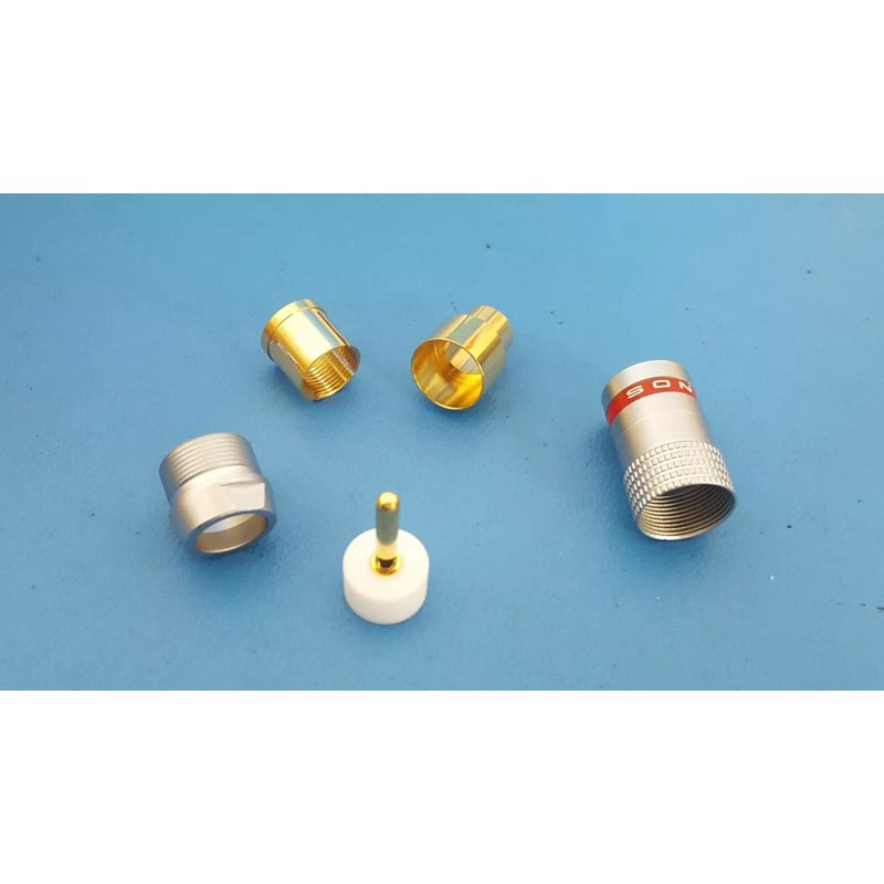 Sonance CONNECTOR Sonance MLQC Gold 10mm RCA-M RED 90-0895, 2
