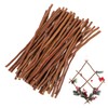 Lurrose Natural Wood Sticks for Crafts 50pcs DIY Art Supplies