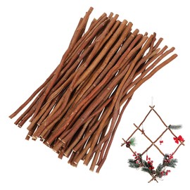 Lurrose Natural Wood Sticks for Crafts 50pcs DIY Art Supplies