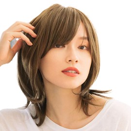 [M.wig Certified] Linea Storia Medical Full Wig, Angel Soft Wolf, 100% Handmade, Natural, Breathable, Natural Hair Whorl, I-Shaped Hair Whorl, Easy to Wear, Heat Resistant, Metal-Free, Shampooable (No