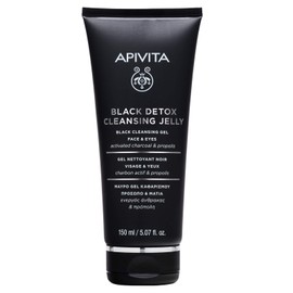 APIVITA Black Detox Cleansing Jelly 5.07 fl.oz. | Detox Cleansing Gel with Activated Charcoal and Propolis