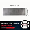 AggAuto 47"x16" ABS Plastic Universal Car Grill Mesh, Automotive Grille