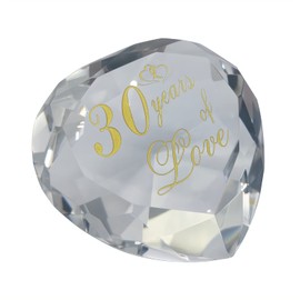 30th Anniversary Crystal Gifts for Husband Wife Boyfriend or Girlfriend, Cute 30th Wedding Anniversary Valentines Day Romantic Gifts for Her Him Funny 30 Year Anniversary Marriage Presents for Couple