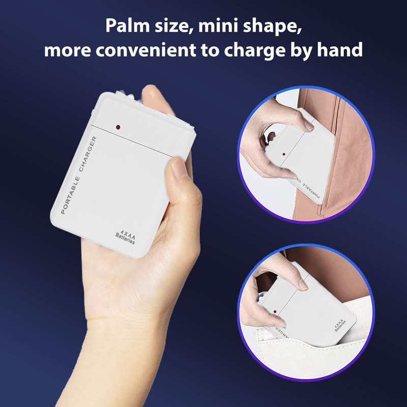 Success4Sport Portable AA Battery Travel Charger for Spice Mobile Stellar