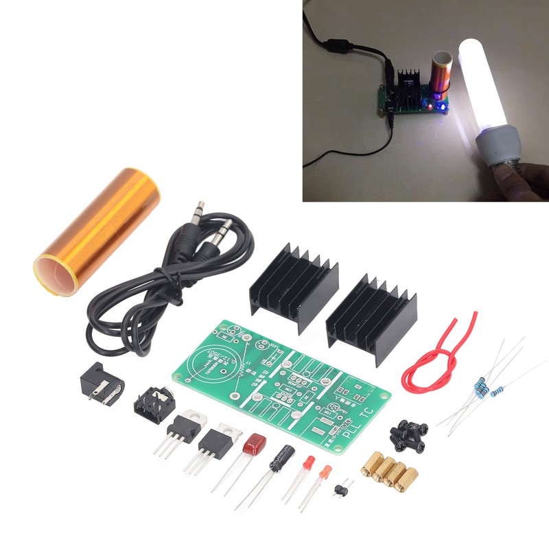 Mini Music Coil Kit Wireless Transmission Plasma Horn Speaker DIY