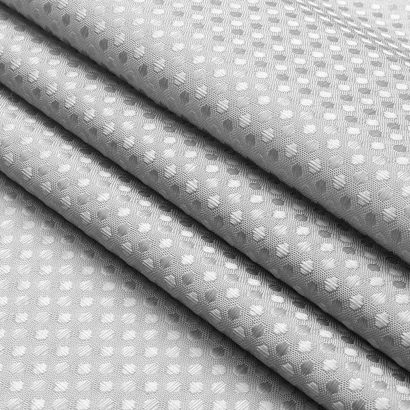 Grey Ombre Waffle Weave Shower Curtain Water Resistant Decorative Gradient