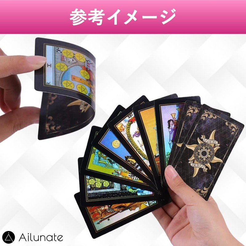 Ailunate Tarot Cards, Weighted Edition, Tarot Divination, Stylish, Cute, Cute,