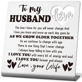 FOUGSTA Husband Gifts from Wife,Couple Gifts for Husband, Men, Hubby, Wedding Gifts for Husband, Men, Hubby,Romantic Ideal Gift for Husband, Men, Hubby,Valentines Gift,for Husband,XLOVE6