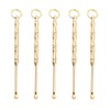 SHIDXIB 5Pcs Double-use Copper Ear Picks Brass Ear Picks Ear