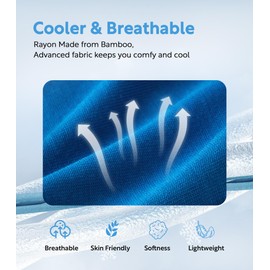 DAVID ARCHY Mens Underwear Bamboo Rayon Boxers for Men Breathable and Cool Men's Boxer Shorts with Button Fly 3 Pack (L,Blue/Red/Yellow)