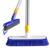 ITTAHO 12" Wide Floor Scrub and Grout Brush Set With