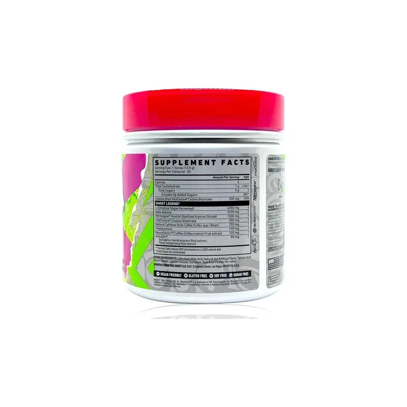 Pre Entreno Ghost Legend V3 de Sandía Warheads, 435 g