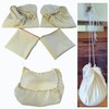 Edel Living Straining Cloth with Drawstring, Cheesecloth, Reusable, Made of