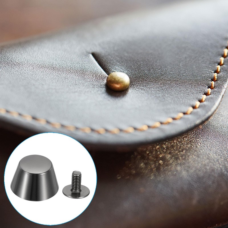 PATIKIL 9x10.5x15mm Spikes for Clothes, 12 Set Metal Button Spikes