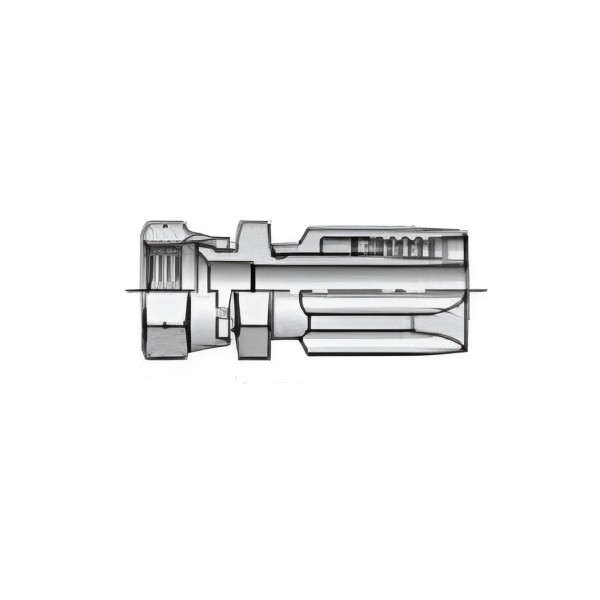 Parker 1/2" Wire Braid Coupling x 1/2" F. Flare Fitting