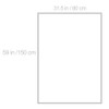 Meking White PVC Backdrop, 30X60inch/80x150cm Matte & Reflective PVC Vinyl