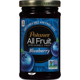 Polaner All Fruit, Blueberry Spreadable Fruit 10 oz (Pack of 12)