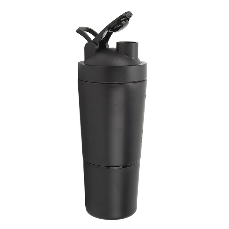 Shaker Bottle Stainless Steel Protein Shaker Scales Portable Shaker Cup