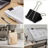 12pz Clips para Carpeta Grande 5 * 8cm Negros Clips