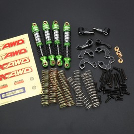 RCAWD 65mm TRX4M Shock Flex Blades Holder Mount Set for 1/18 TRX4M Front Rear Shocks Tower Upgrades Part Green