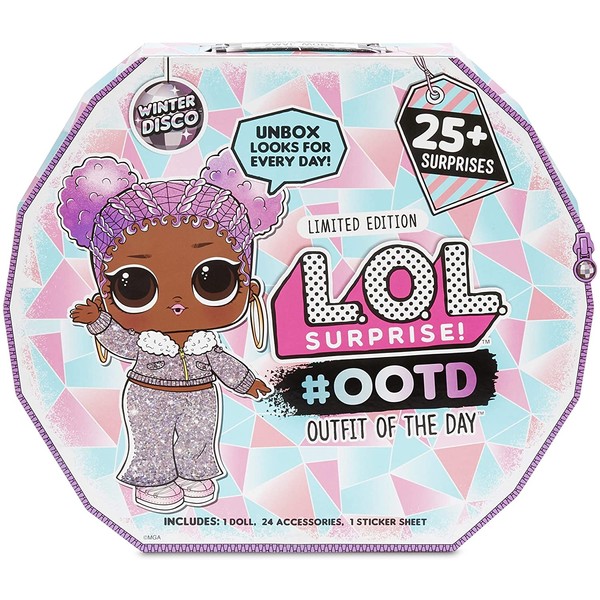 LOL Surprise OOTD Dolls Outfit Of The Day Winter Disco 25+ Surprises Gift Set For Girl Kids Fashion and Fun Outfit Shoes And Accessories | Great Christmas LOL Advent Calendar For Kids Ages 6+