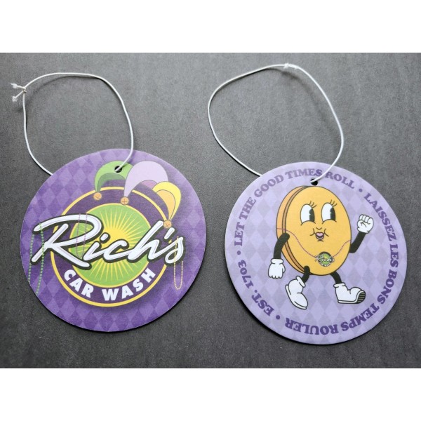 Handmade 12 Handmade Hanging Air Freshener Clean Rick's Car Wash