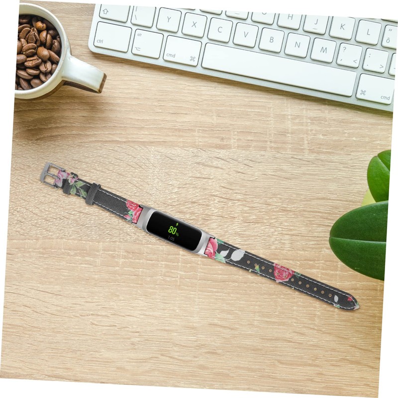 Levemolo Watch Strap for Fit Printed Pattern Leather Smartwatch Band