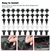 US 100 Car Body Plastic Trim Retainer Fastener Clips Push