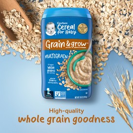 Gerber Baby Cereal 2nd Foods, Grain & Grow, Multigrain, 16 Ounce (Pack of 6)