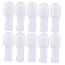 Healvian 10pcs Plastic Roll Bottles for Aromatherapy Oils Leak Resistant Essential Oil Roller Bottles with Smooth Application Portable Travel for Daily Use and Sports